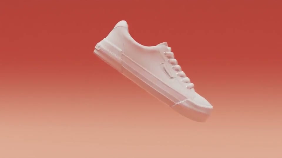 Animated floating sneaker from the Double Dice Films animation montage